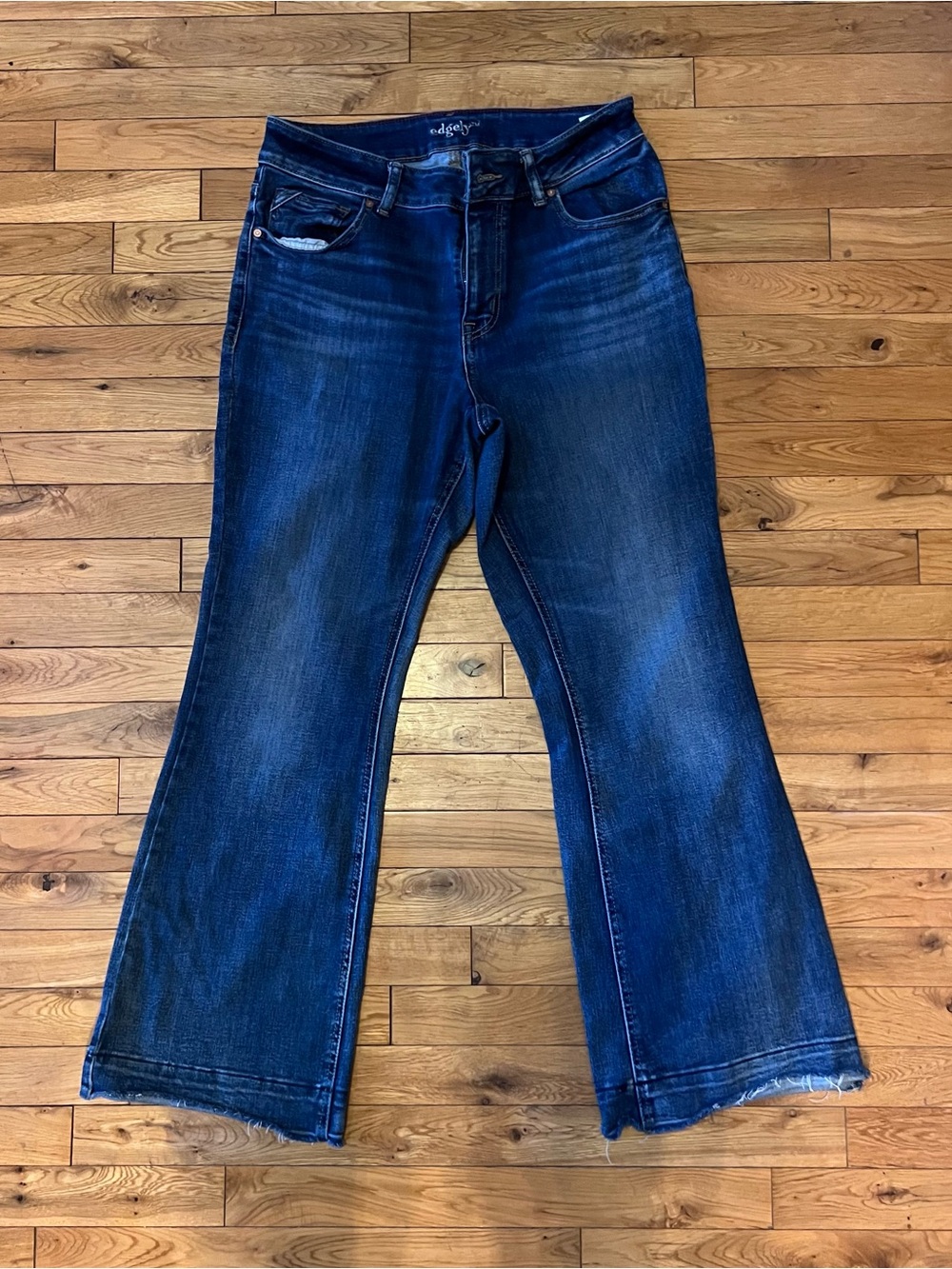 Dark Blue edgely Women's Flare Jeans